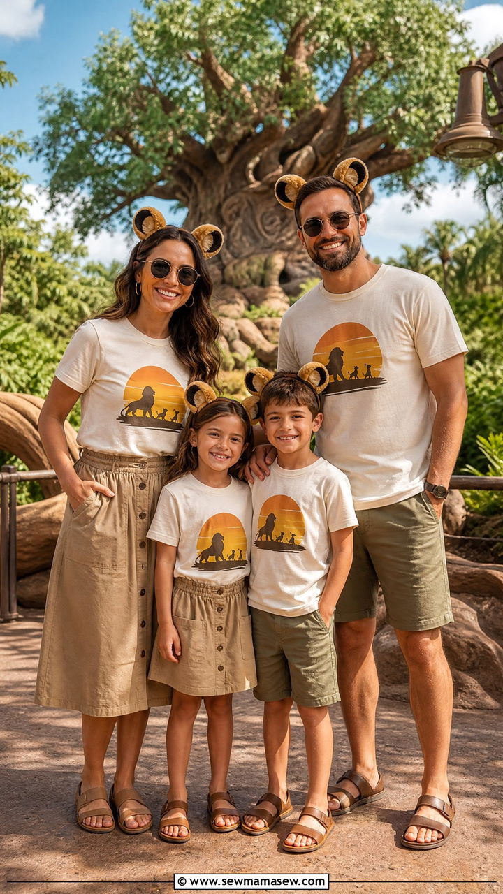 Lion King Hakuna Matata Family Outfit - 30 Disney outfits matching
