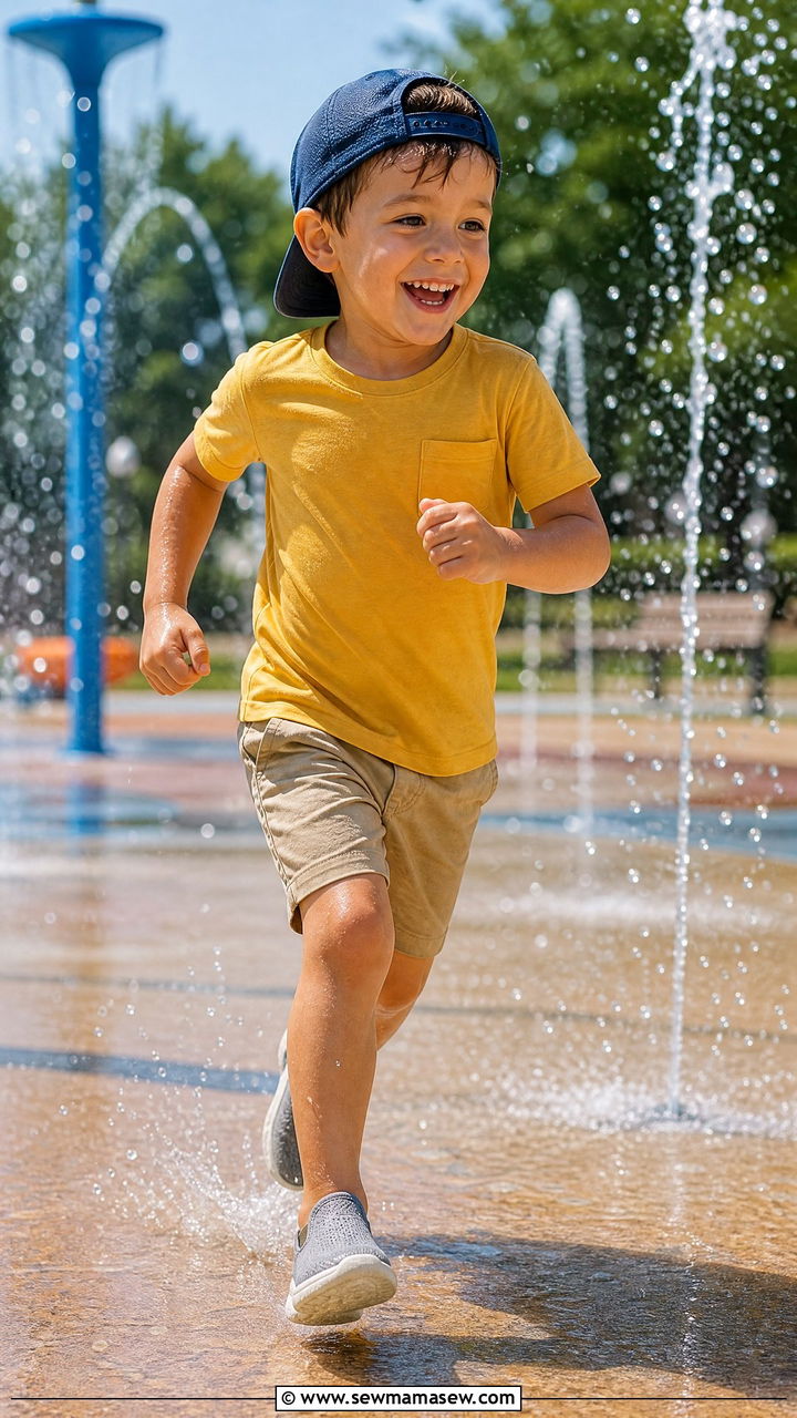Little Boy Summer Shorts and Tee Outfit - 25 Little boy outfit ideas