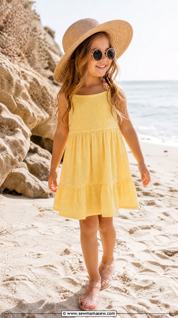 Little Girl Sundress With Hat And Sandals - 25 Little girl outfit ideas