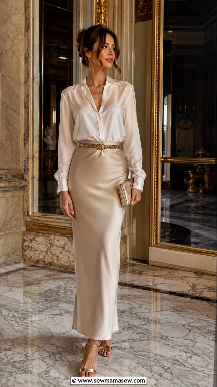 Long Pencil Skirt Outfit - 30 classy pencil skirt outfits
