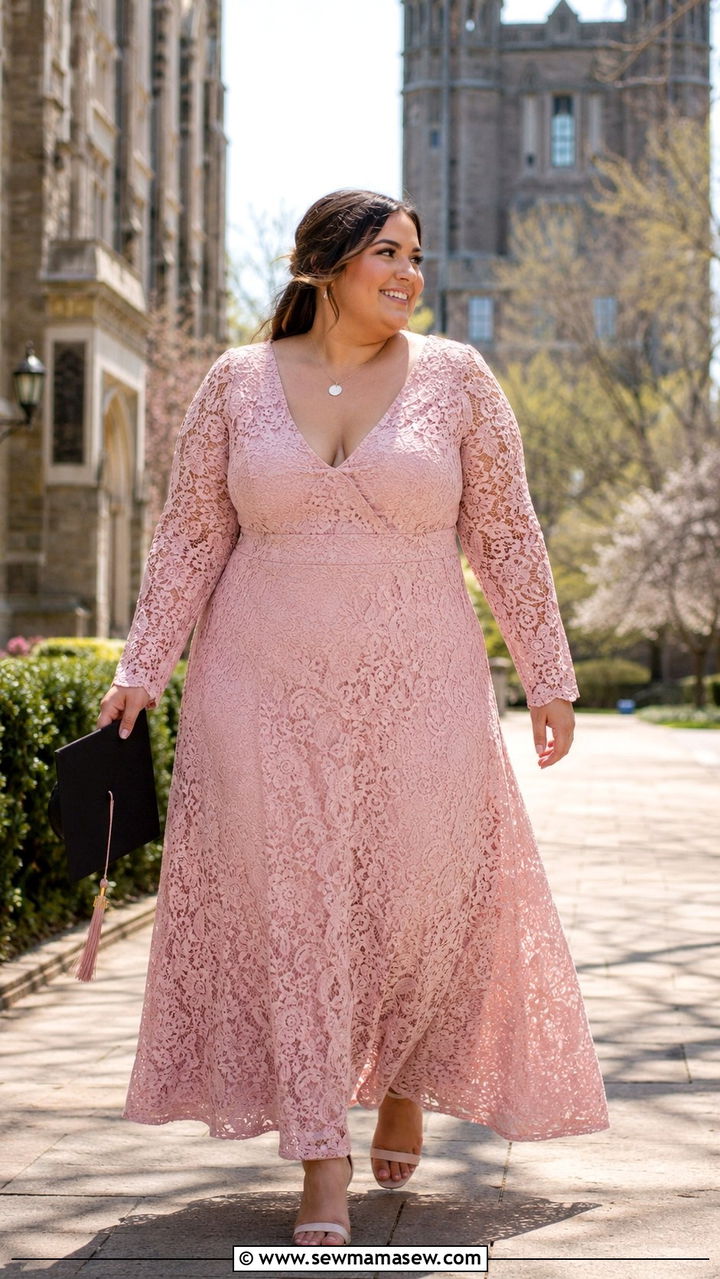 Long Sleeve Maxi Dress Graduation Outfit Plus Size - 30 Graduation outfit ideas for plus size
