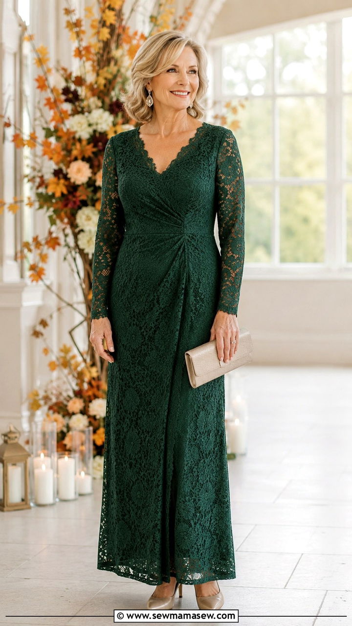 Long Sleeve Wedding Guest Dress - 25 What to wear to a wedding over 50