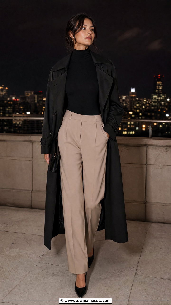 Long Trench Coat With A Bodysuit - 30 Long trench coat outfit ideas for spring