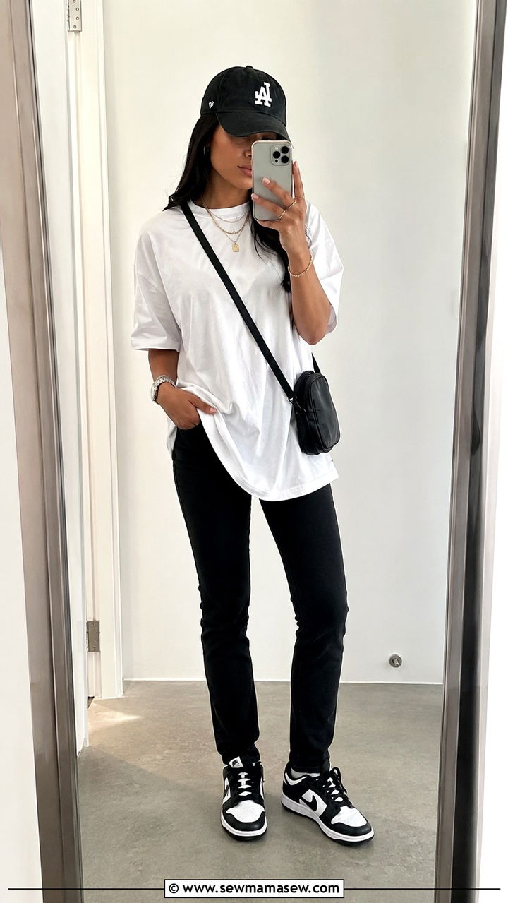 Longline T Shirt with Slim Jeans Rap Concert - 25 Rap concert outfit ideas