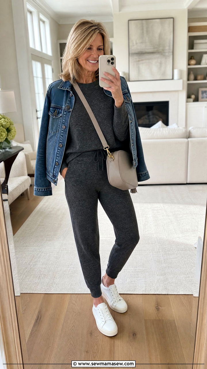 Lounge set outfit for women over 50 - 30 Matching set outfit ideas for women over 50