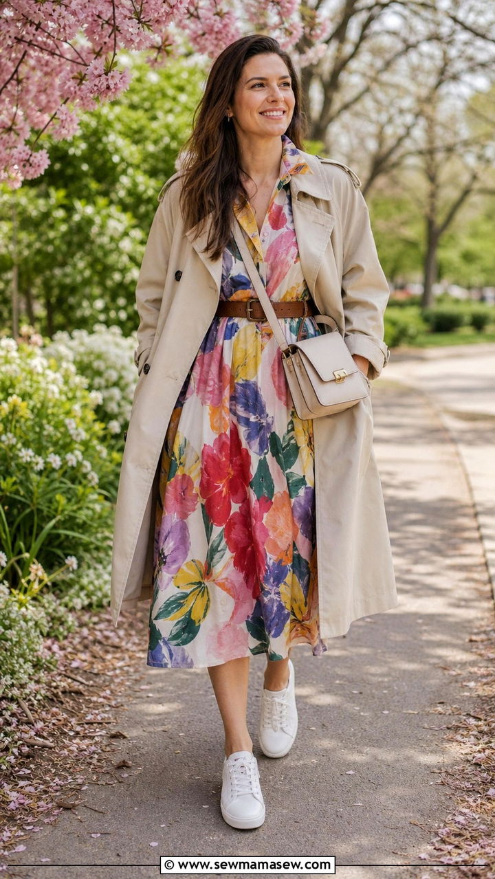 Mary Jane heels and ankle socks outfit - 40 Spring style ideas