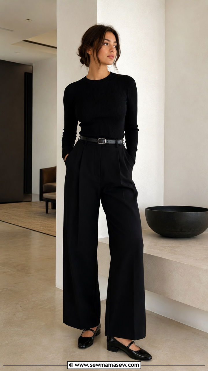 Mary Janes Monochrome Outfit - 30 How to style mary janes