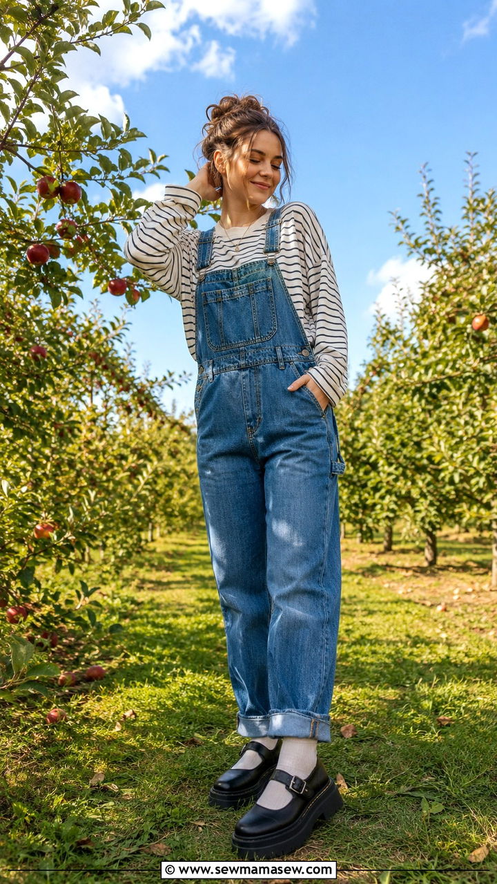 Mary Janes With Denim Overalls - 30 How to style mary janes