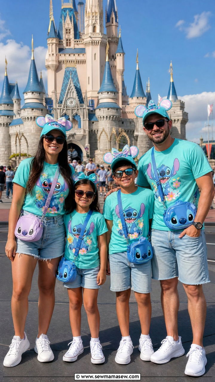 Matching Family Disney T Shirts and Shorts Outfit - 30 Disney World outfit ideas summer