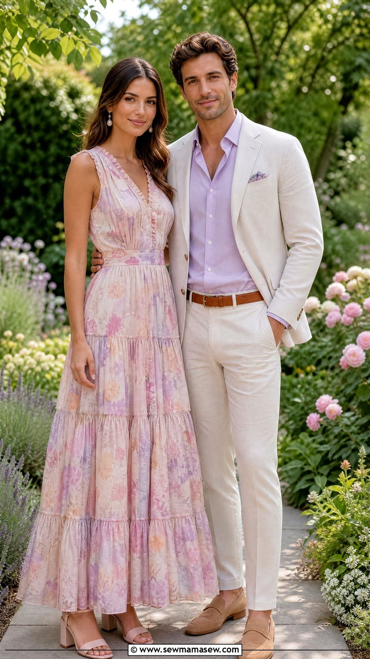 Matching Garden Party Couple Outfit - 25 Spring matching outfits for couples