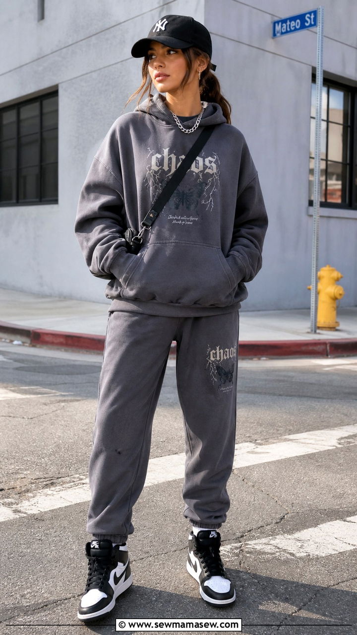 Matching Hoodie And Joggers Streetwear Look - 40 matching set outfits