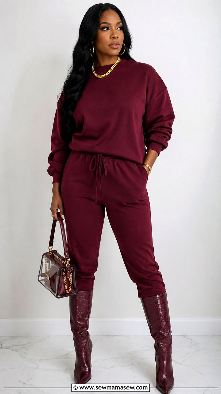 Matching Jogger Set Outfit - 30 NFL game outfit ideas