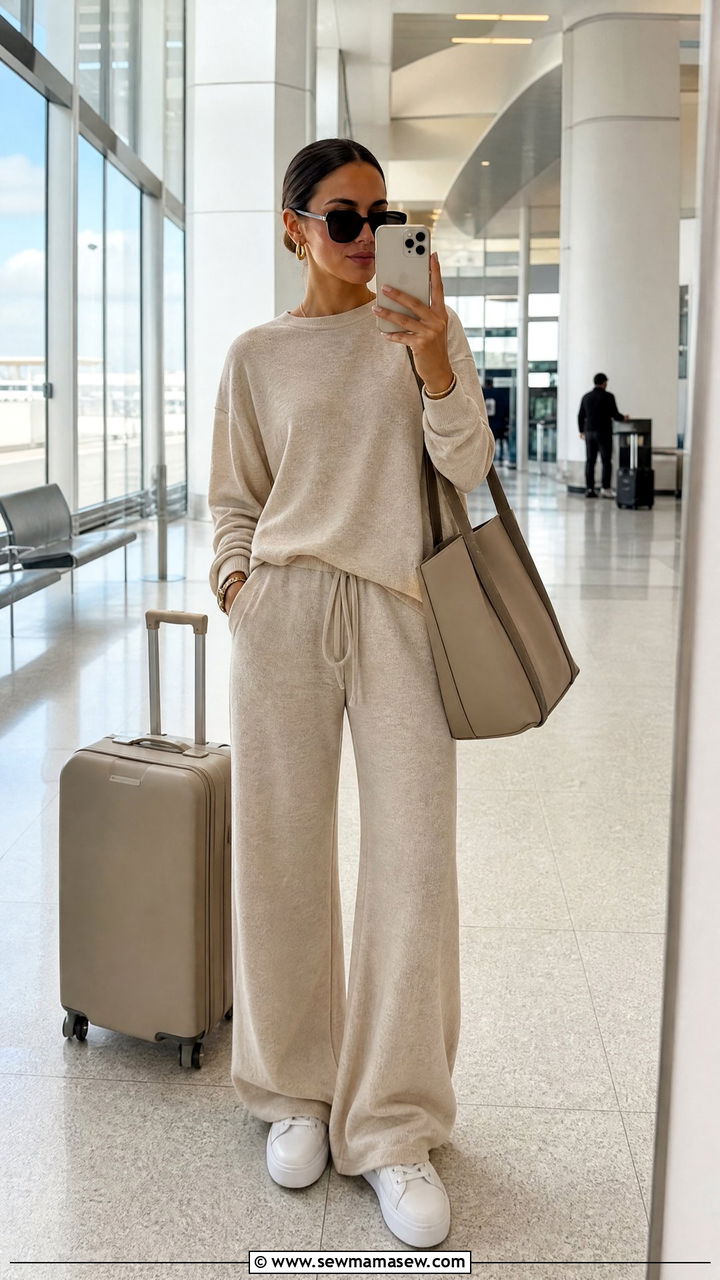 Matching Knit Lounge Set - 30 modest classy outfits 2026