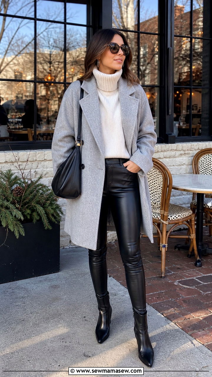 Matching Knit Lounge Set With Sneakers - 40 Brunch outfit ideas