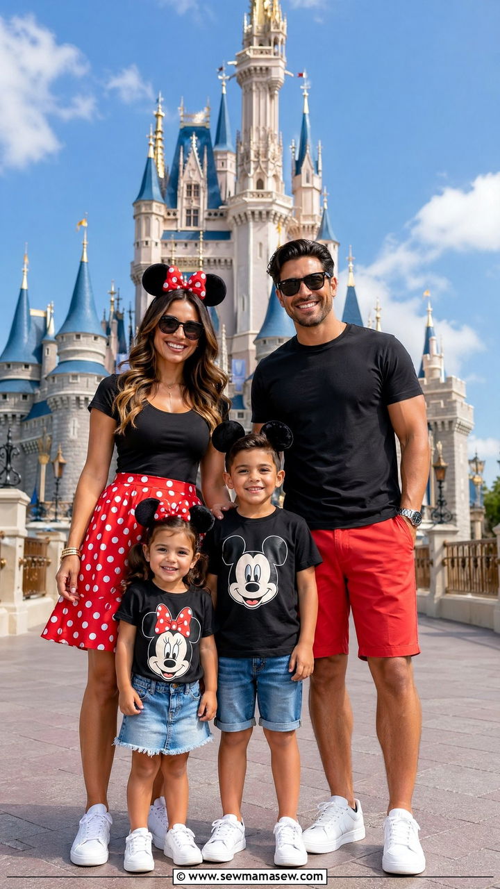 Matching Mickey and Minnie Family Outfits - 35 Disney outfit ideas for family