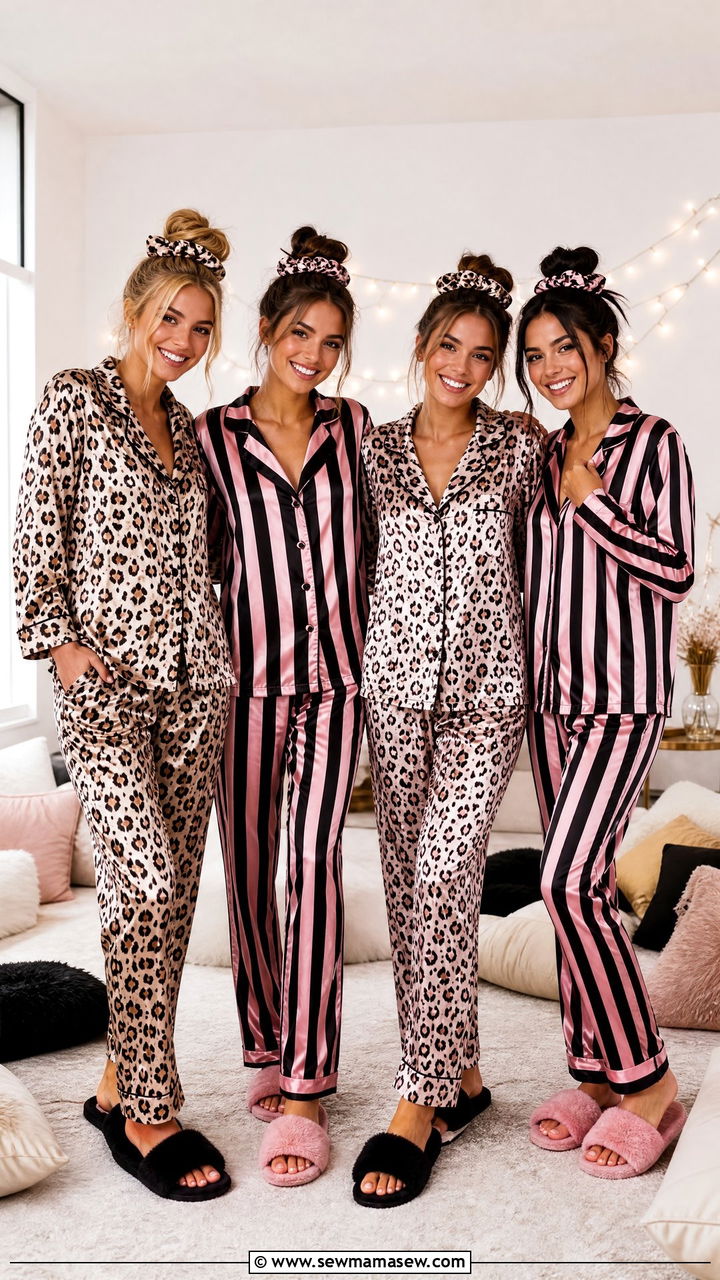 Matching Pajama Set for Girls Night - 25 Matching pajama outfit ideas