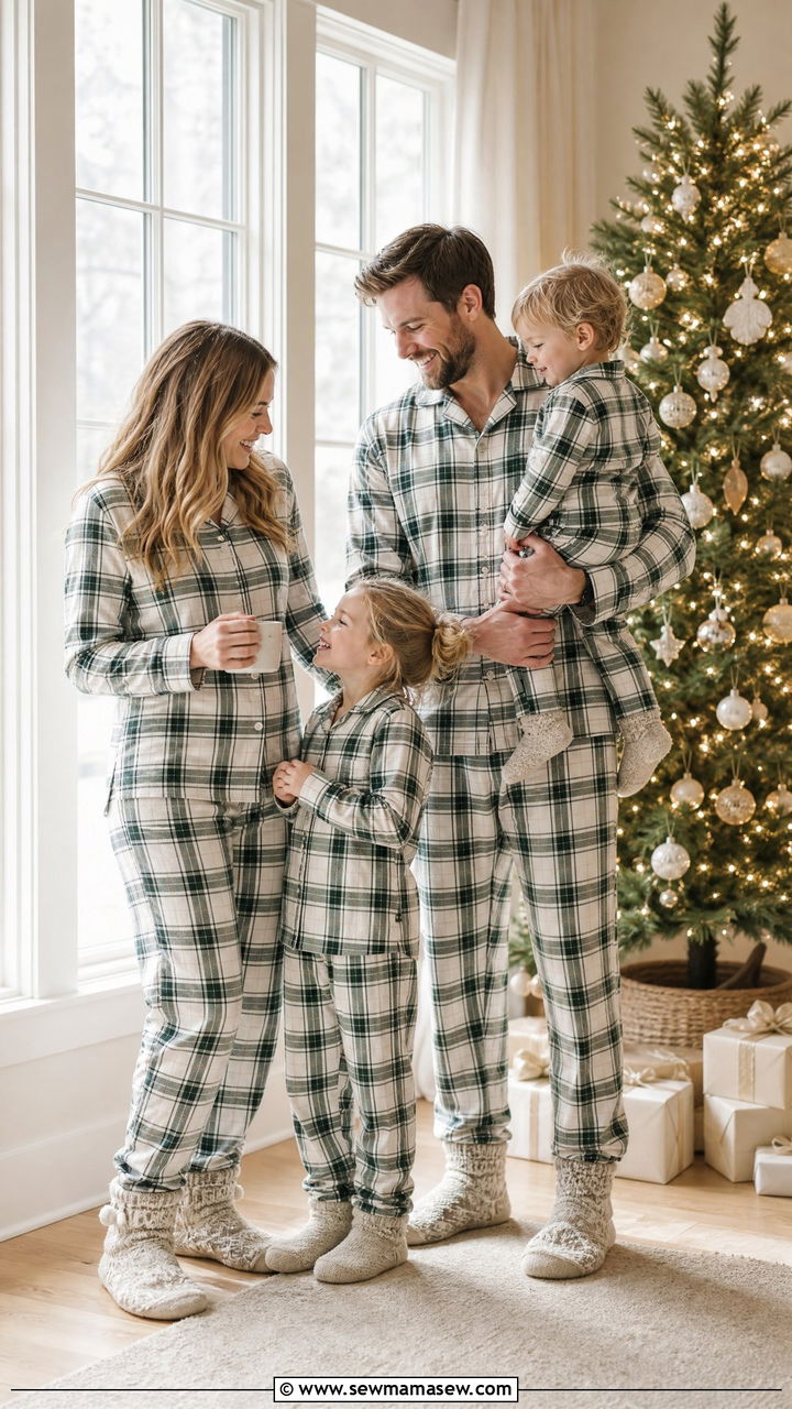 Matching Pajama Set for Holiday Morning - 25 Matching pajama outfit ideas