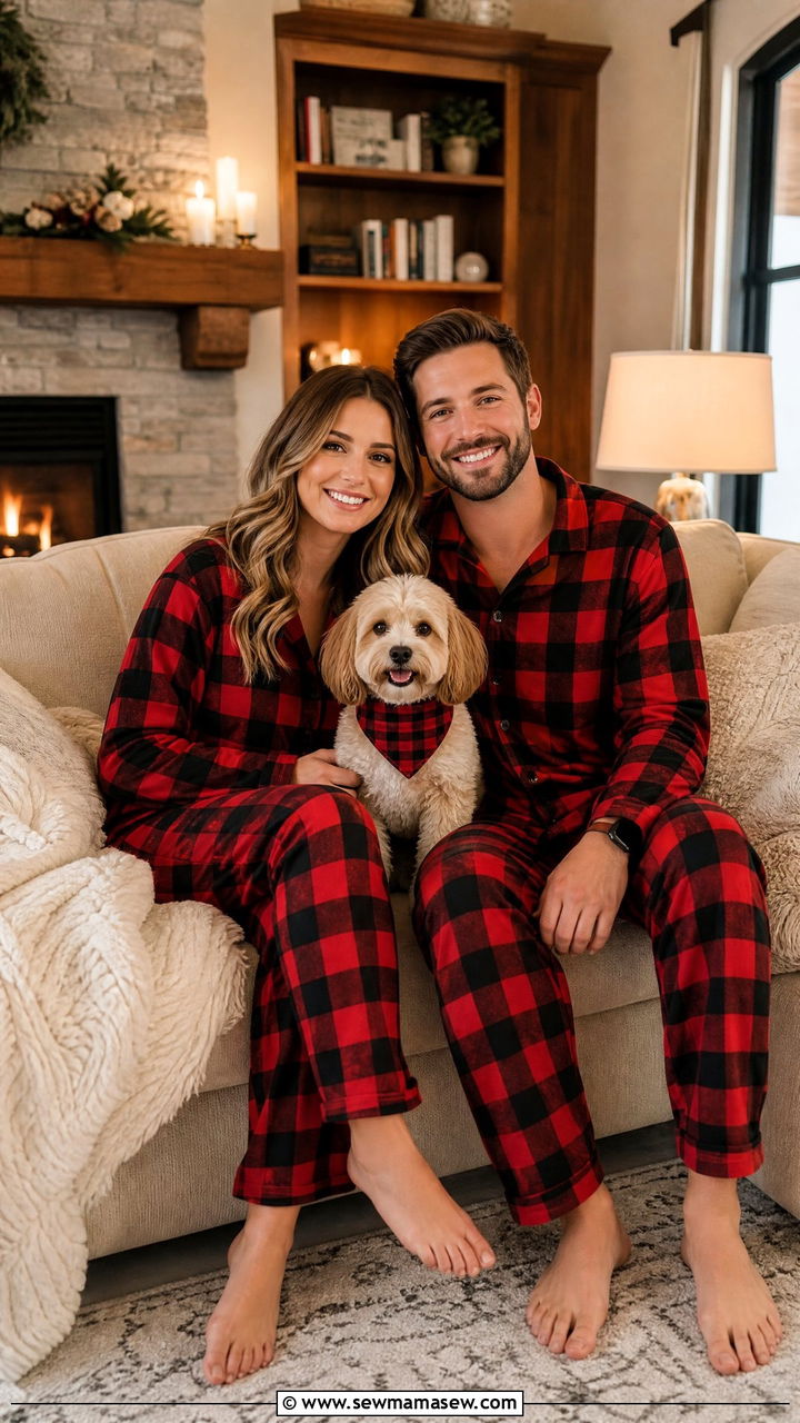 Matching Pajamas with Dog - 25 Matching pajama outfit ideas