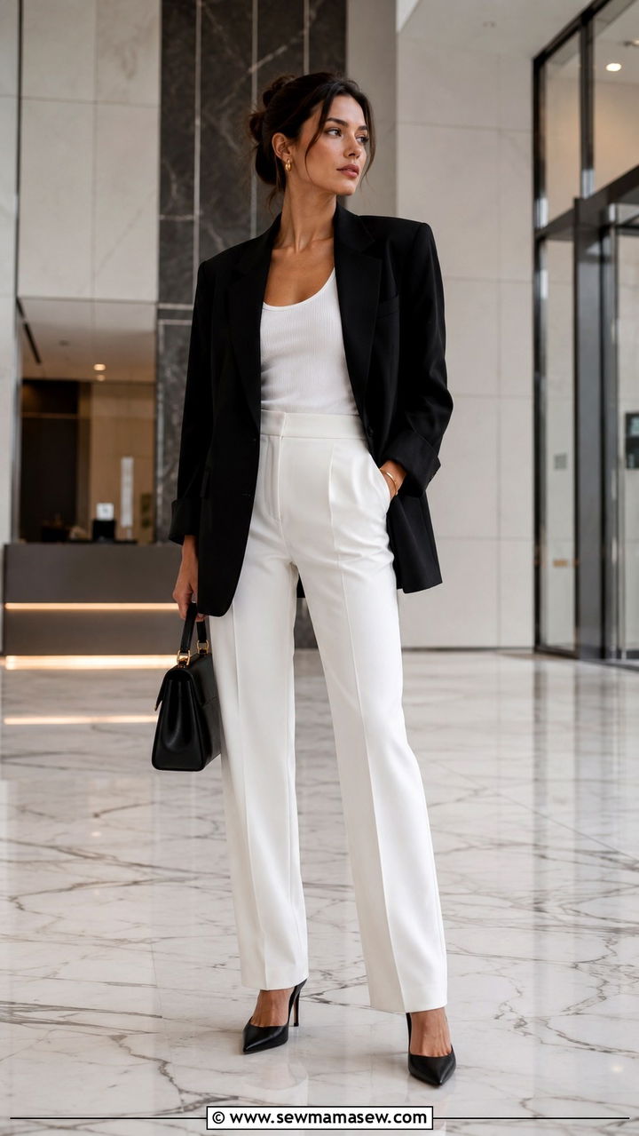 Matching Set Layered Under A Blazer - 30 how to style matching set