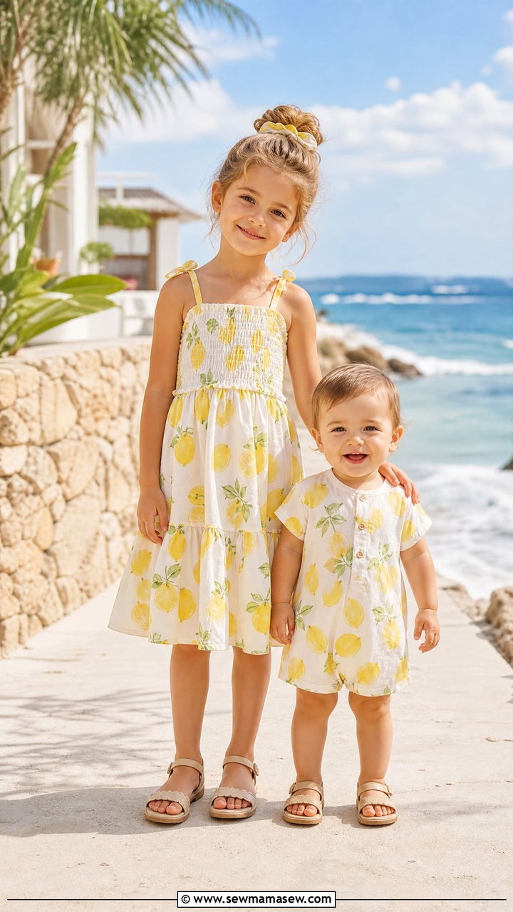 Matching Sibling Summer Set - 30 Summer outfits for kids
