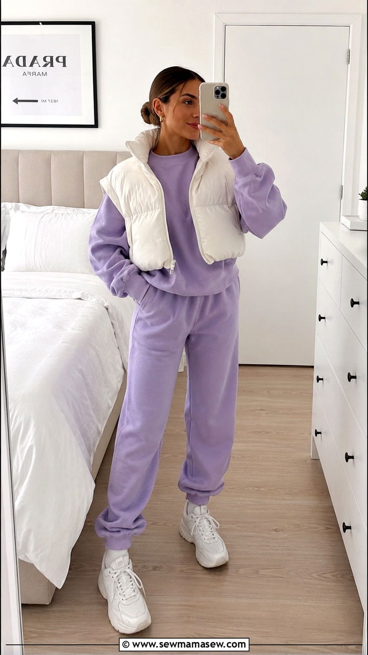 Matching Sweat Set and Chunky Sneakers Outfit - 30 Trendy outfits for 14 year olds