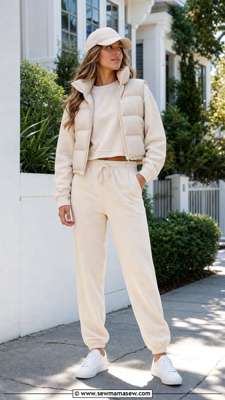Matching Sweatsuit with Sneakers - 25 errands outfits inspo