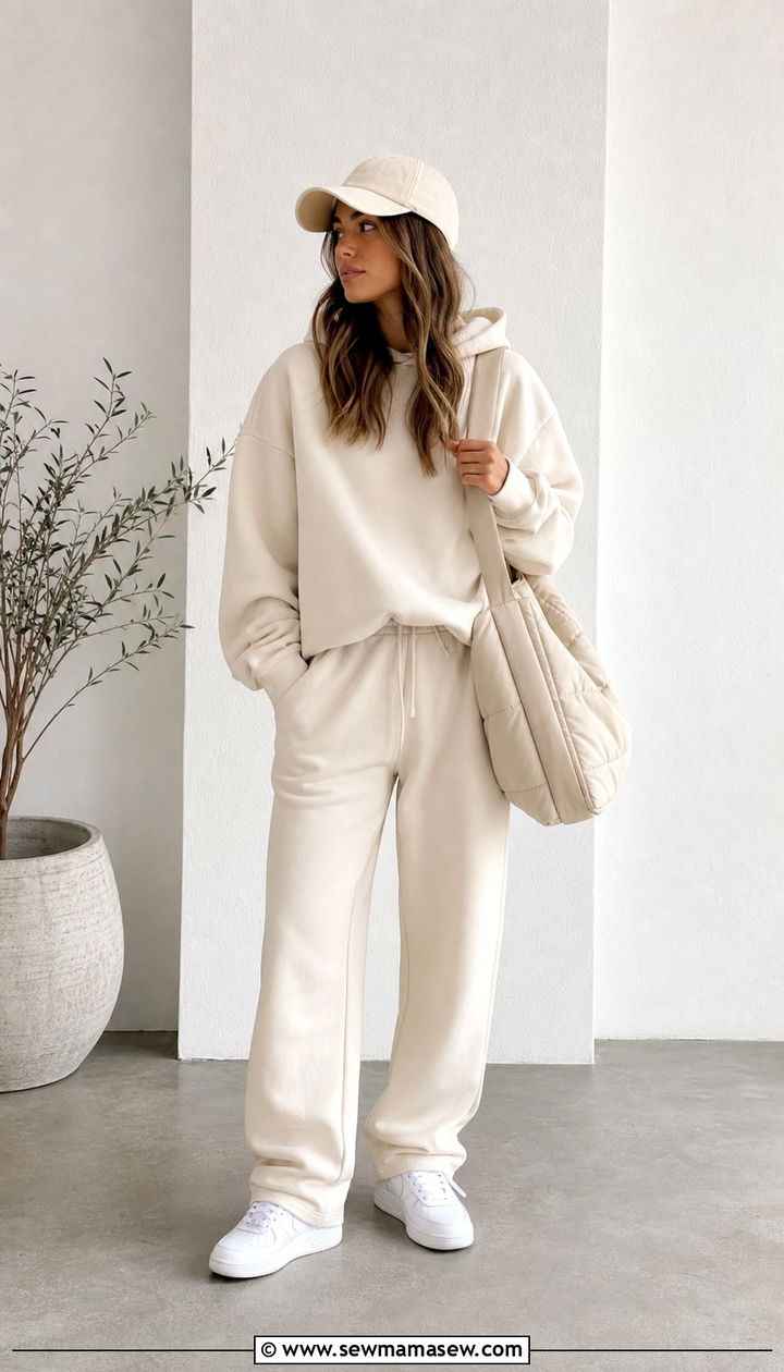 Matching Tracksuit Set with White Sneakers - 25 cute streetwear outfits