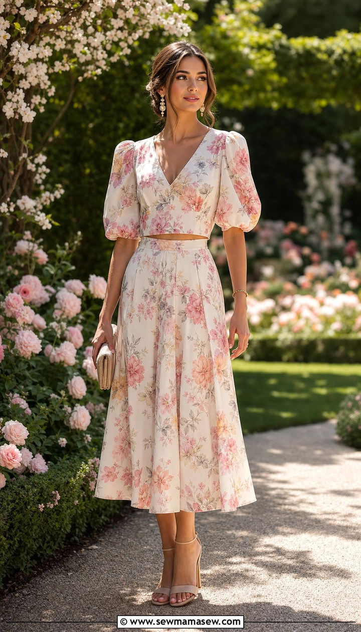 Matching Two Piece Set With Heeled Sandals - 25 spring outfits 2026 women to copy