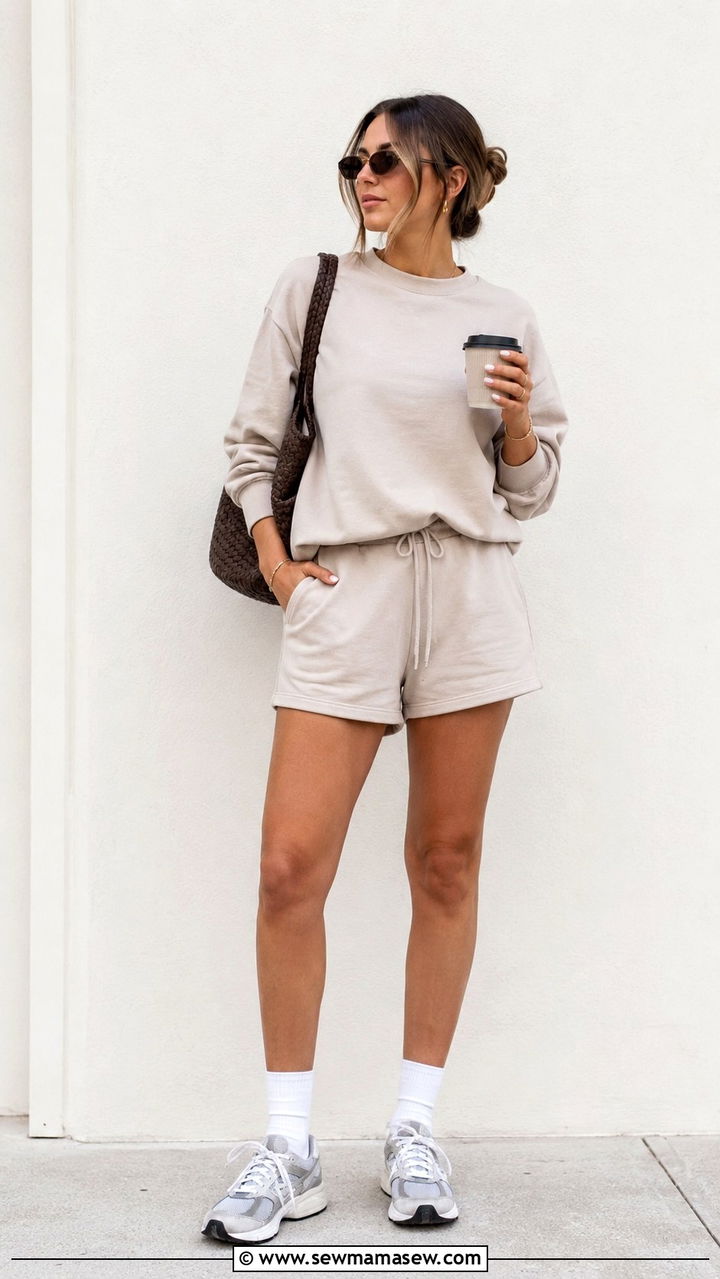 Matching athleisure set and sneakers - 30 Tailgate outfit ideas summer