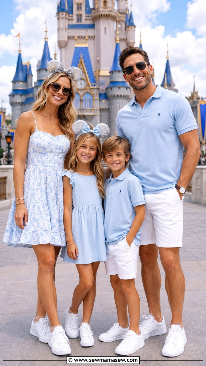 Matching family theme park outfits - 30 theme park outfit ideas