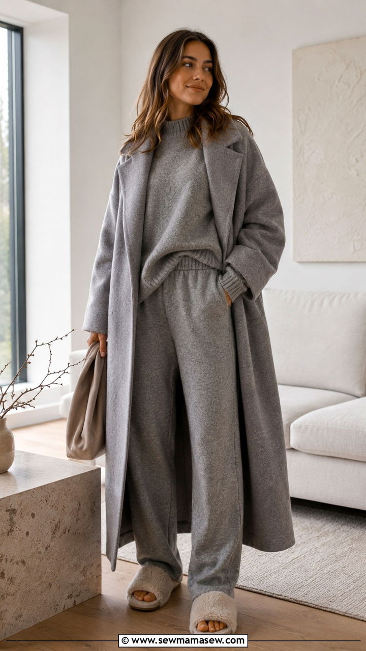 Matching knit lounge set outfit - 30 Danish cozy outfit ideas