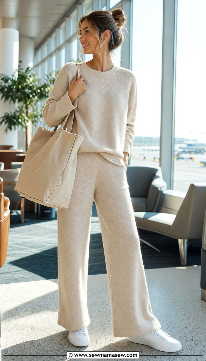 Matching knit set with sneakers outfit spring - 35 Casual chic spring outfit ideas 2026