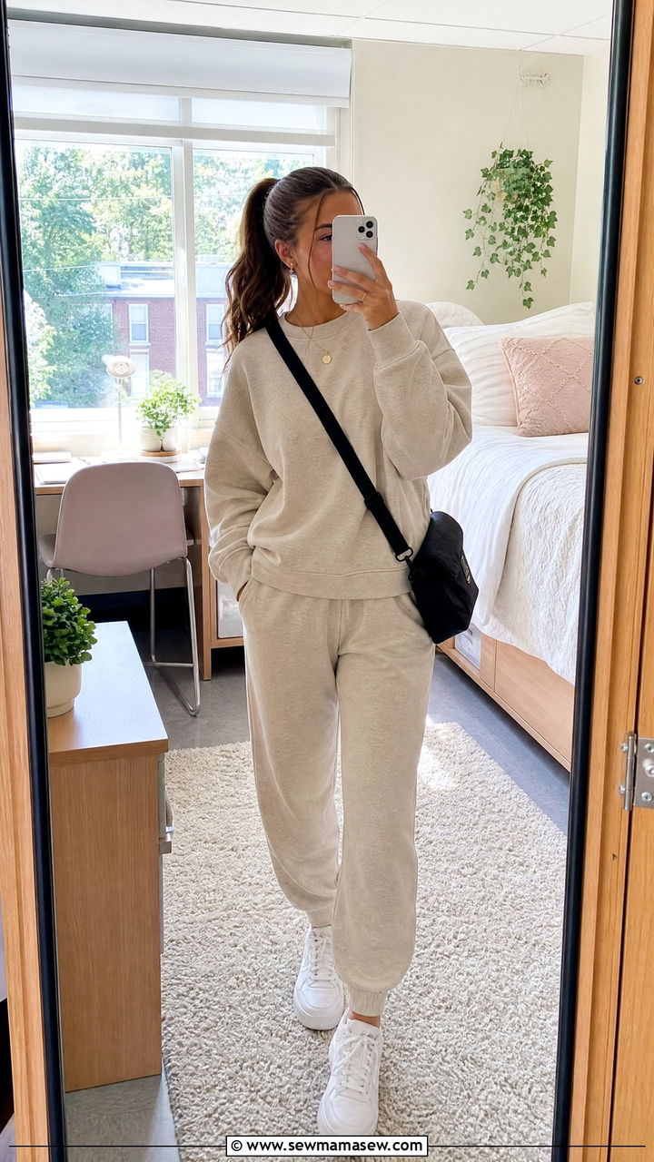 Matching sweatsuit set outfit college - 30 Cute outfits for college girls