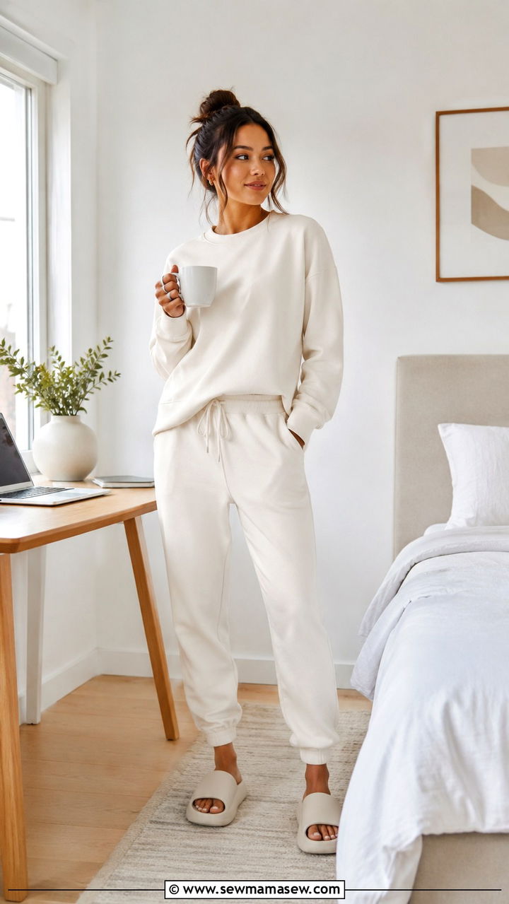 Matching sweatsuit set remote work outfit - 30 Remote worker outfit ideas