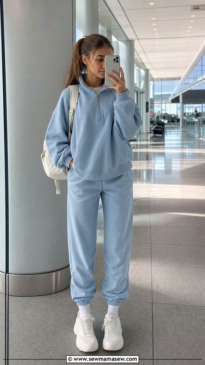 Matching sweatsuit set with chunky sneakers - 25 Cute outfits for 15 year olds
