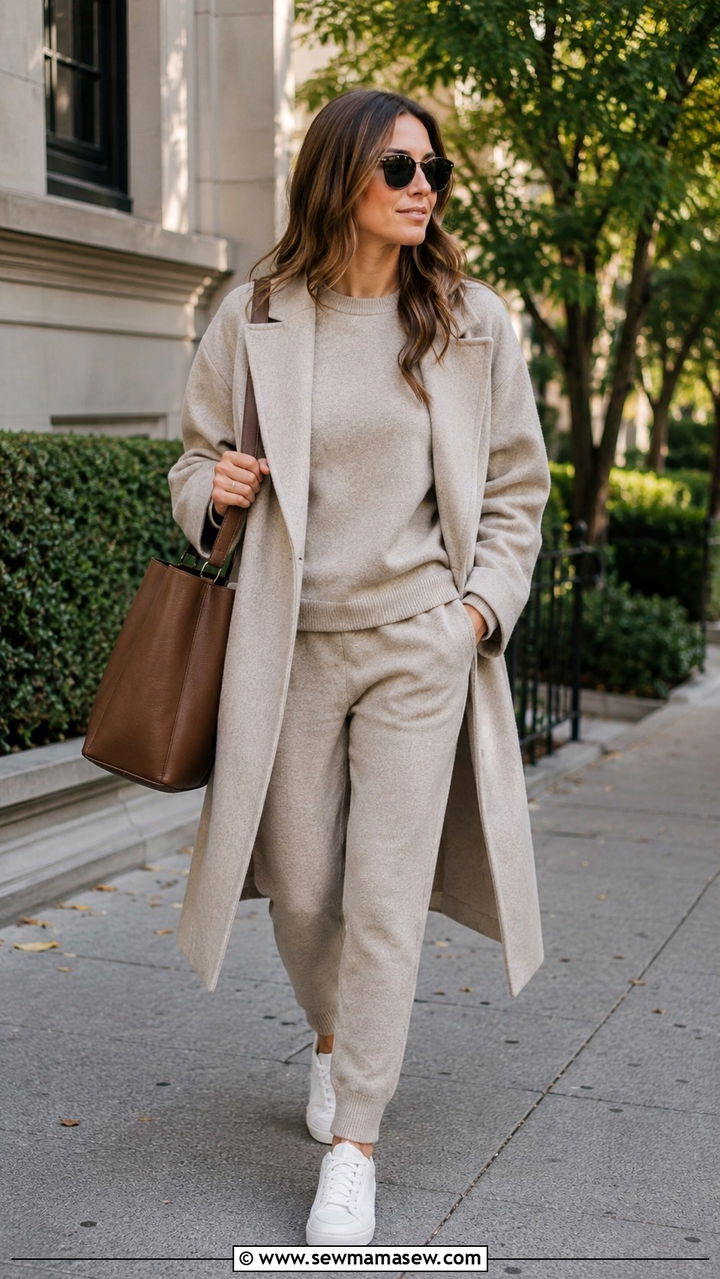 Matching two piece knit lounge set - 30 Nepo baby outfit ideas