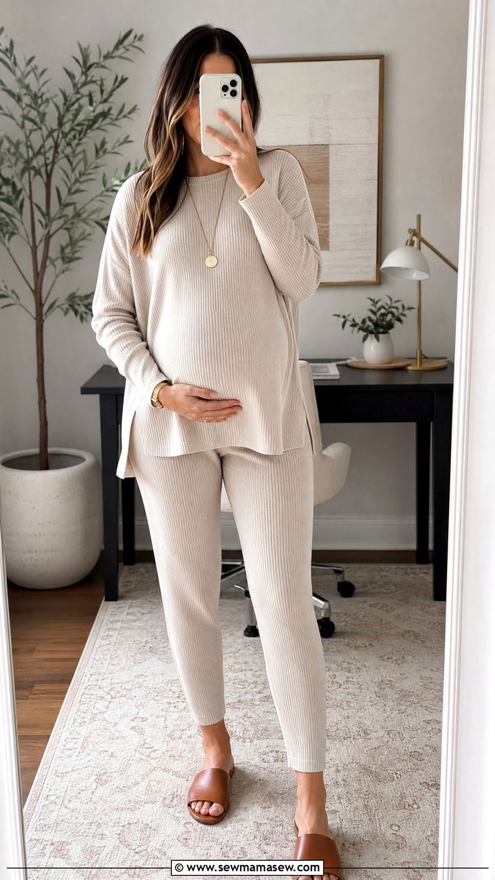 Maternity Co Ord Set for Work - 35 Maternity outfit ideas for work
