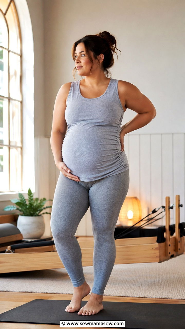 Maternity Friendly Pilates Outfit - 30 Plus size pilates outfit ideas