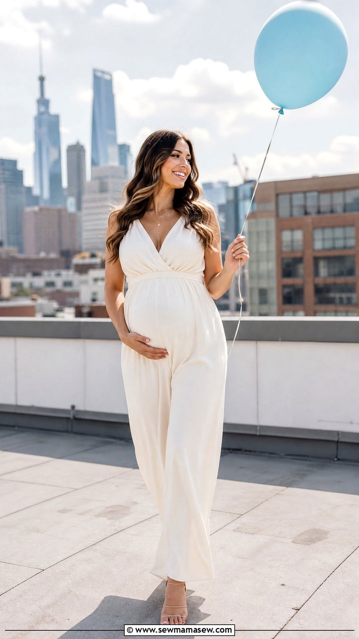 Maternity Jumpsuit for Gender Reveal - 25 Maternity outfit ideas for gender reveal