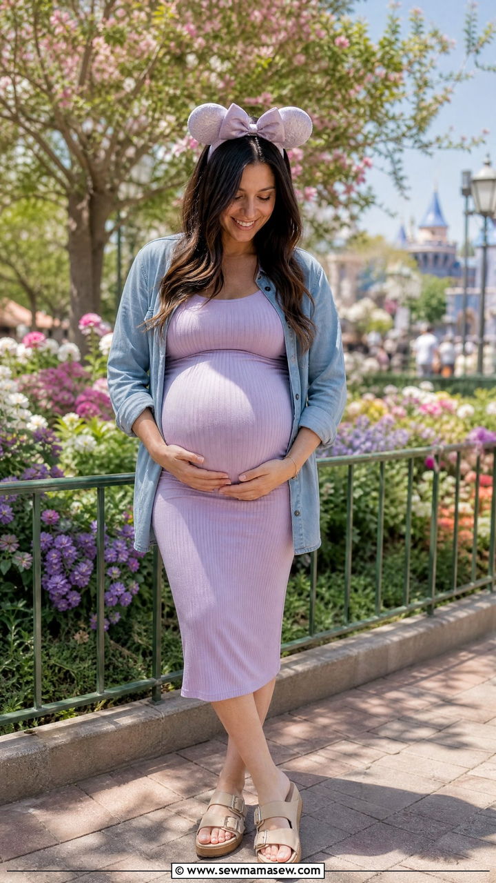 Maternity Sundress Disney Outfit - 40 What to wear in Disneyland