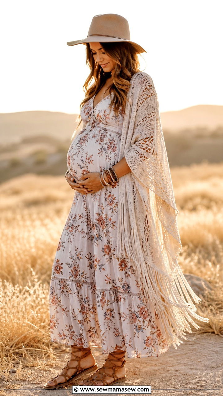 Maternity boho outfit - 40 Maternity outfit ideas