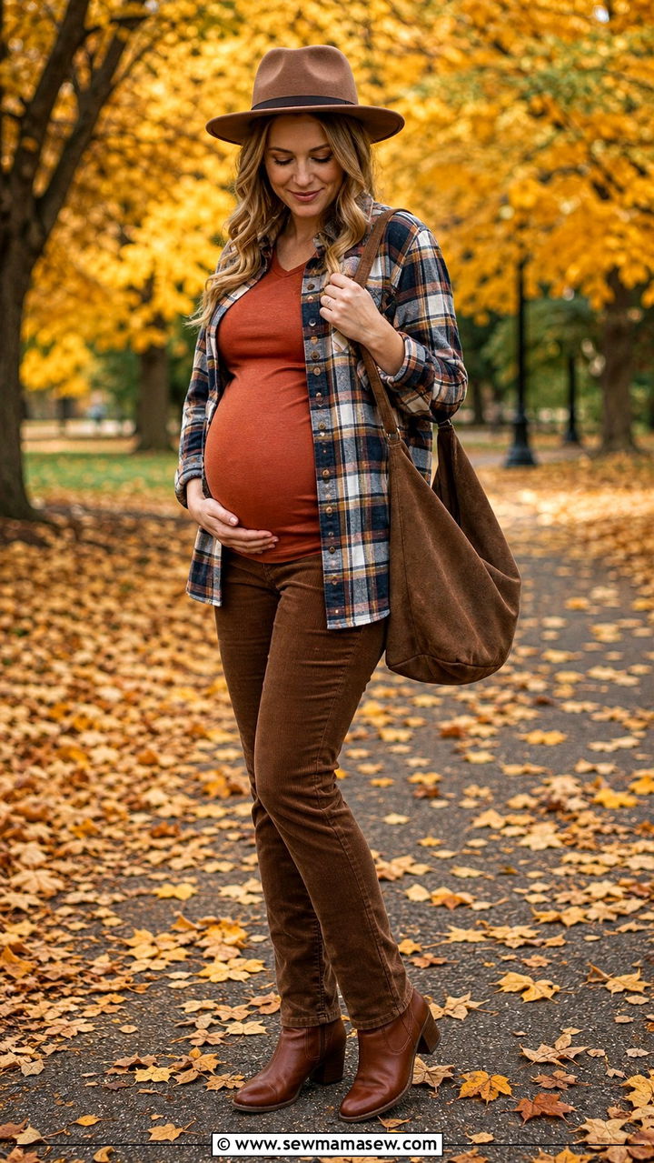 Maternity fall layer outfit - 40 Maternity outfit ideas