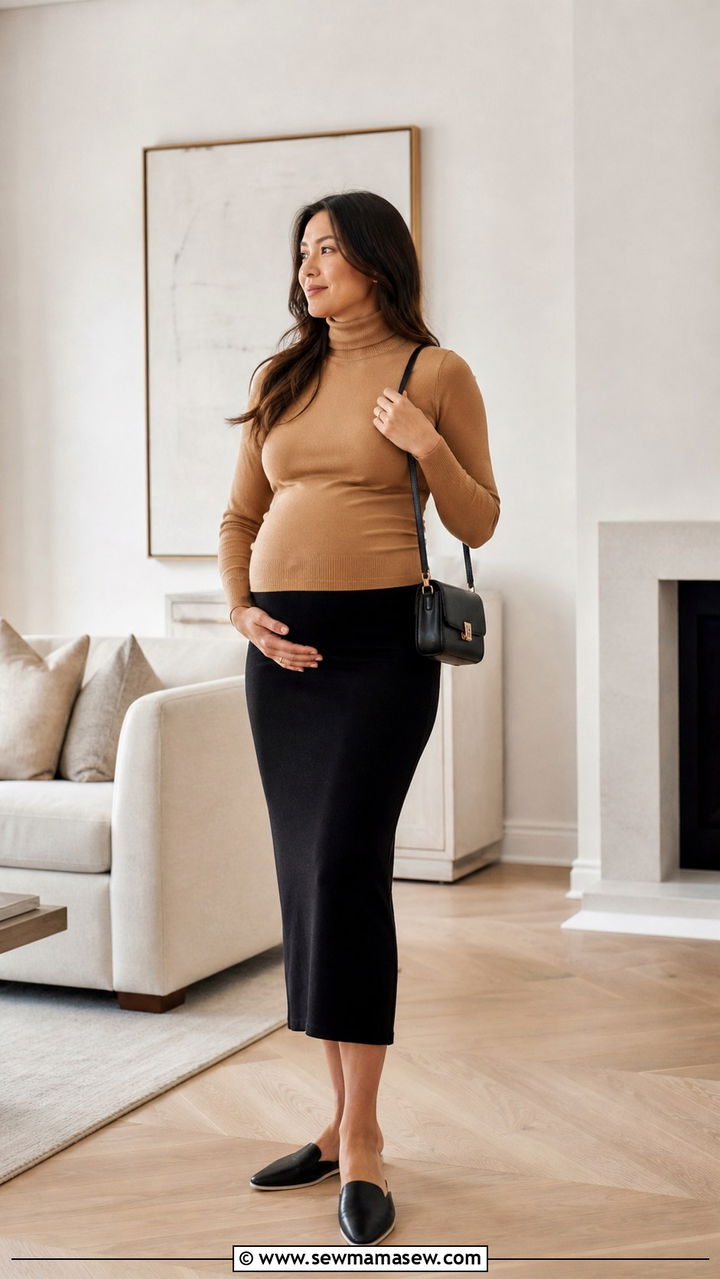Maternity maxi dress outfit - 40 Maternity outfit ideas