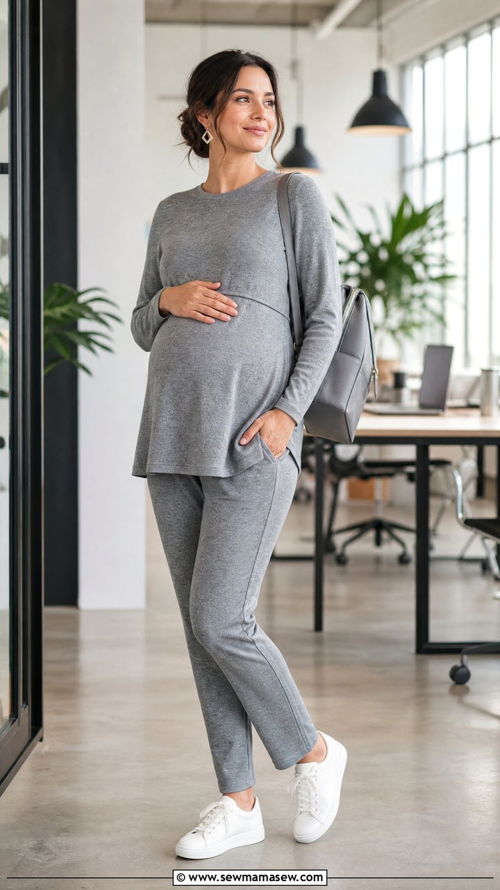 Maternity two piece set interview outfit - 25 Maternity outfit ideas job interview