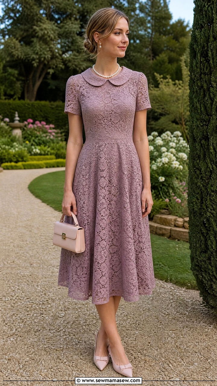 Mauve Tea Length Dress Wedding Guest - 25 Mauve wedding guest dress outfit ideas