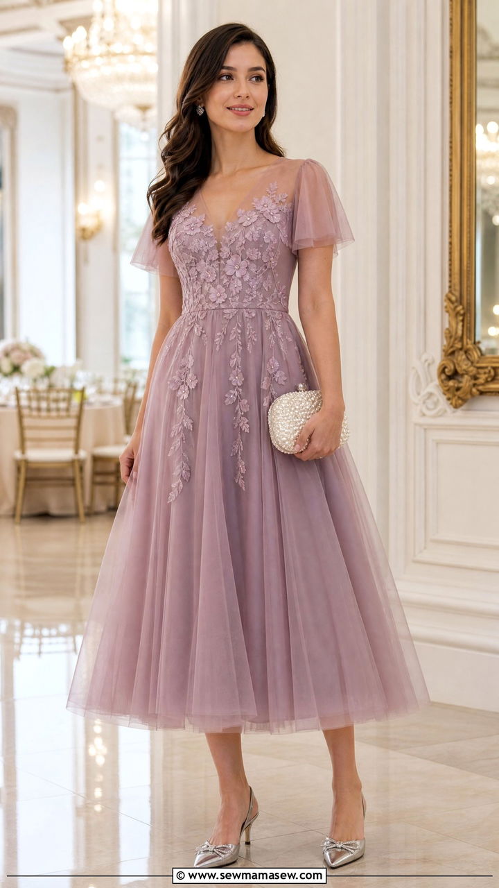 Mauve Tulle Dress Wedding Guest - 25 Mauve wedding guest dress outfit ideas