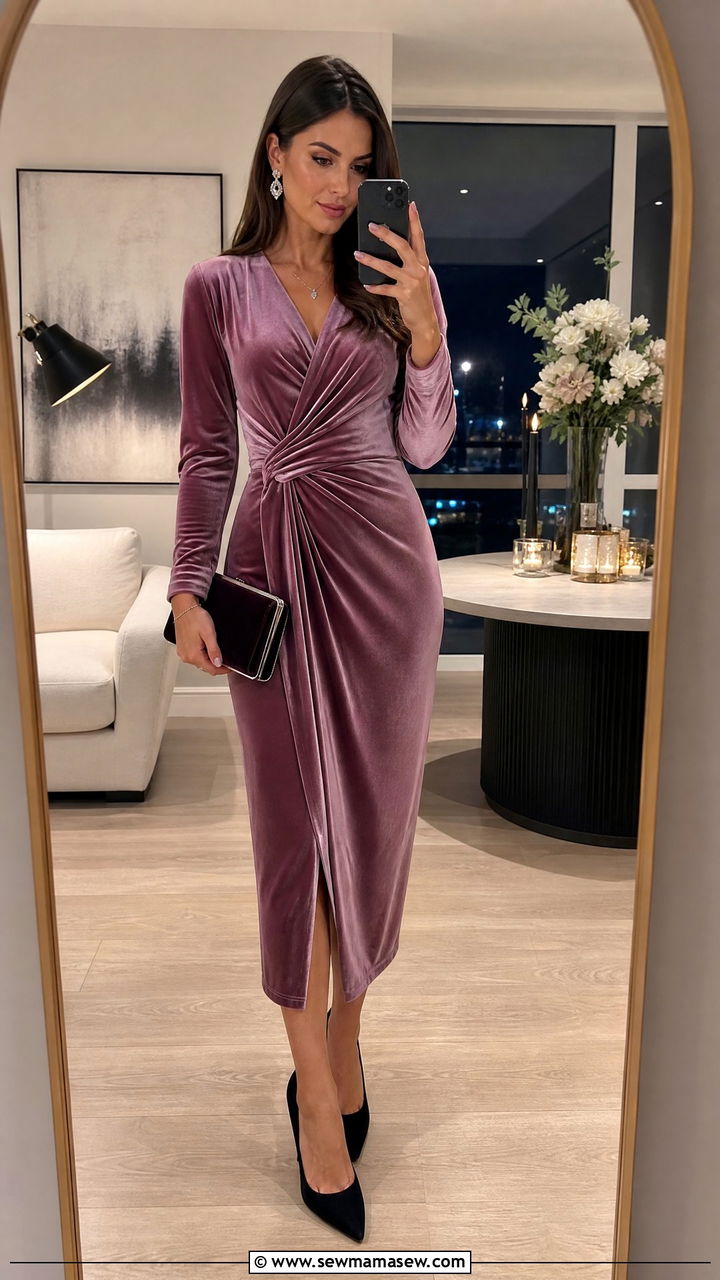 Mauve Velvet Dress Wedding Guest - 25 Mauve wedding guest dress outfit ideas