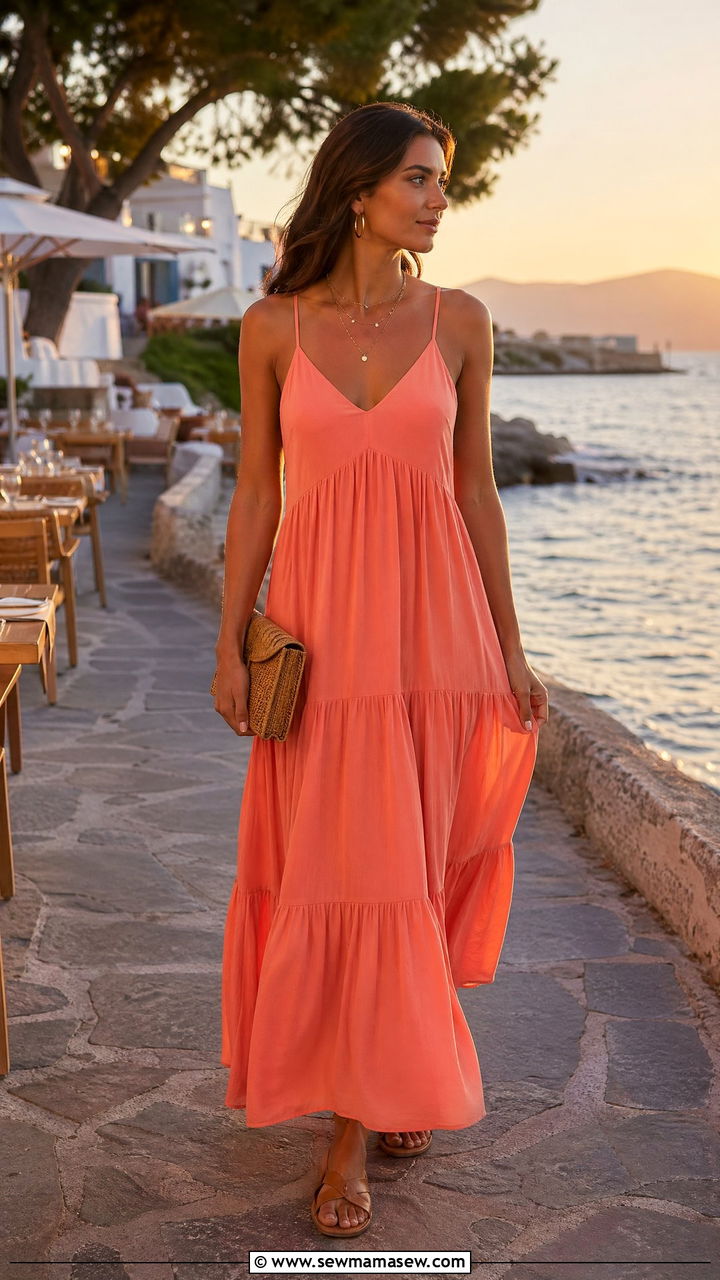 Maxi Dress Dinner Outfit - 35 dinner outfits ideas