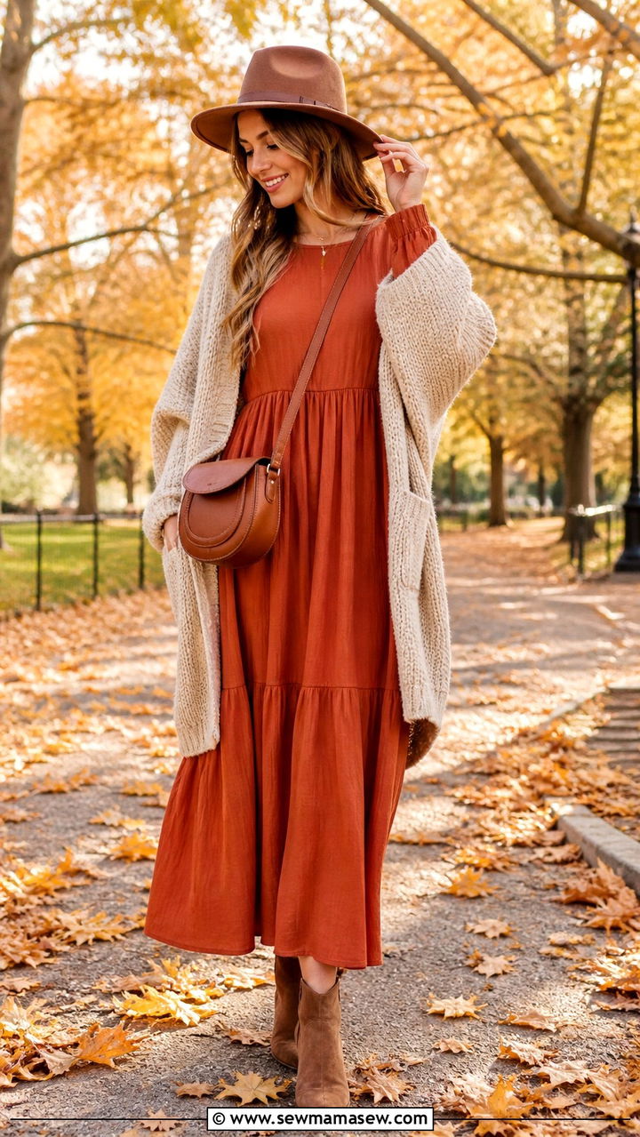 Maxi Dress For Fall - 40 cute maxi dress outfits