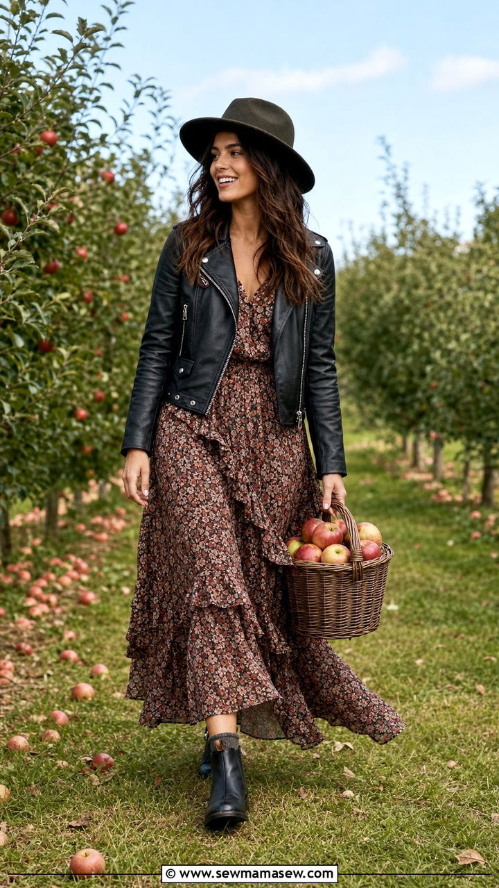 Maxi Dress With Ankle Boots - 35 casual maxi dress outfits